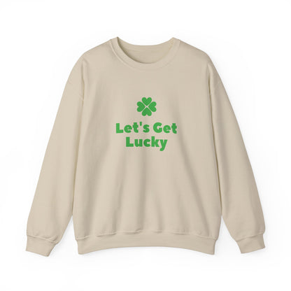 St Patrick's Day Unisex Heavy Blend™ Crewneck Sweatshirt, Let's Get Lucky