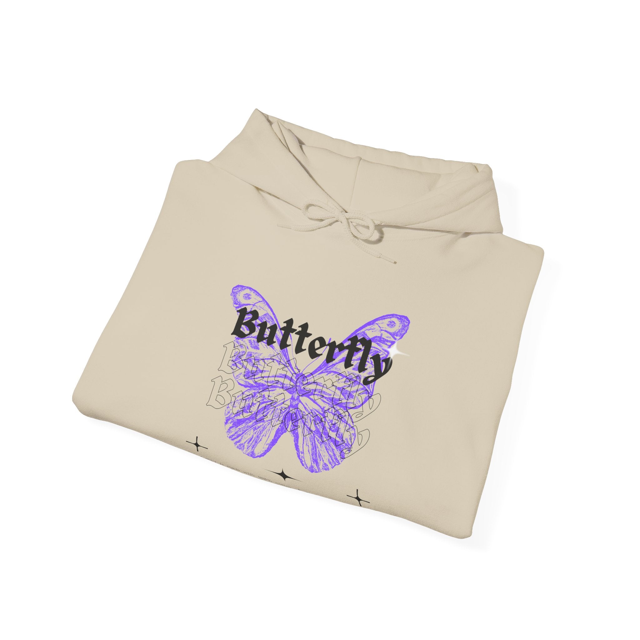 Butterfly Unisex Hoodie, Cozy Streetwear Sweatshirt for Nature Lovers, Spring Fashion, Casual Wear