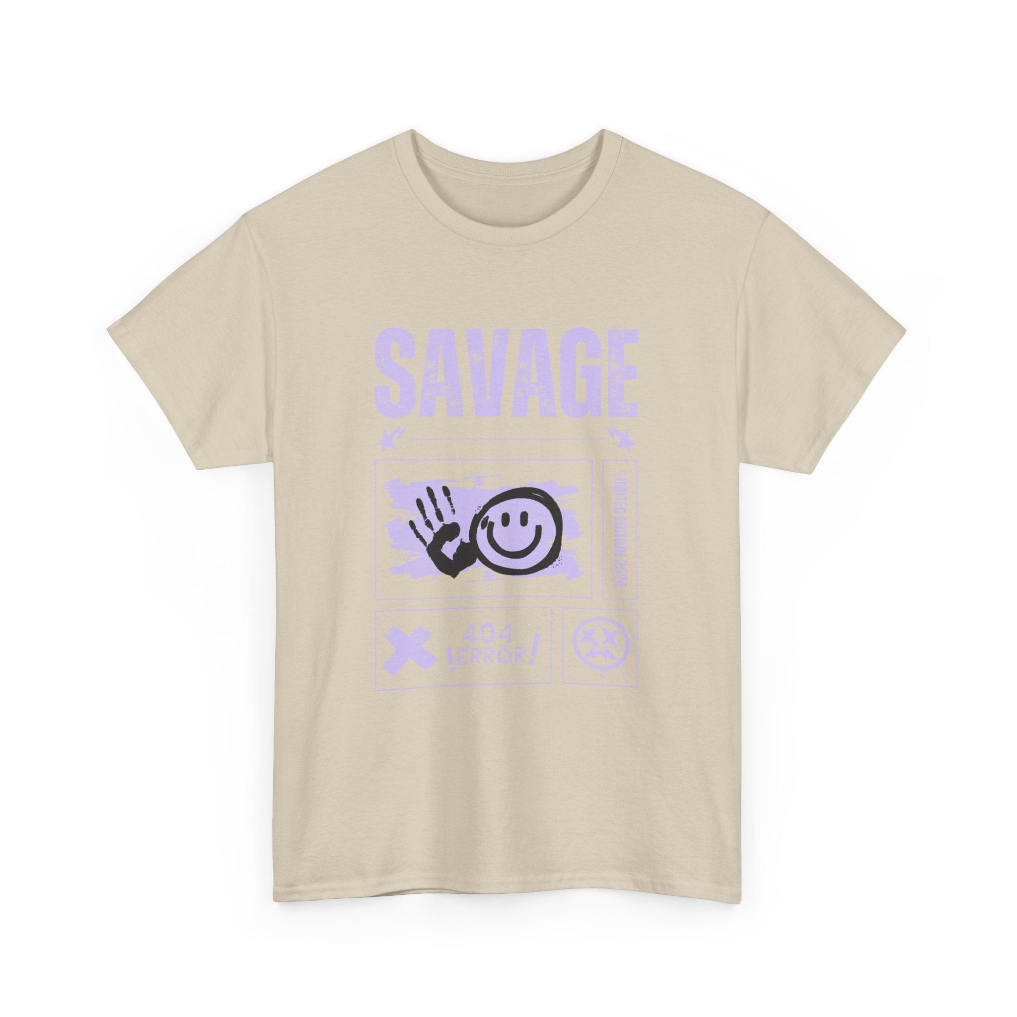 Savage Smile Tee - Casual Streetwear Unisex Heavy Cotton T-shirt