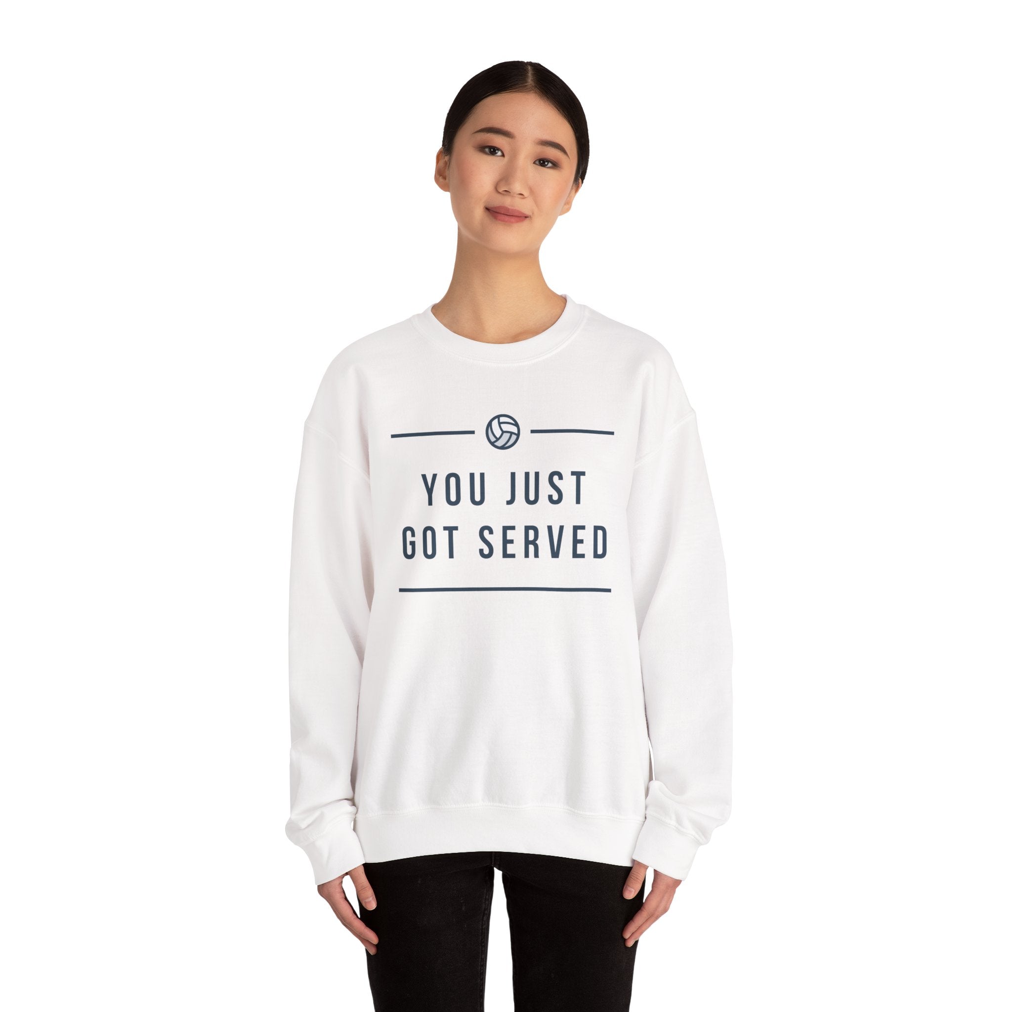 Volleyball Crewneck Sweatshirt - Perfect for Athletes, Sports Fans, Casual Wear, Game Day Apparel