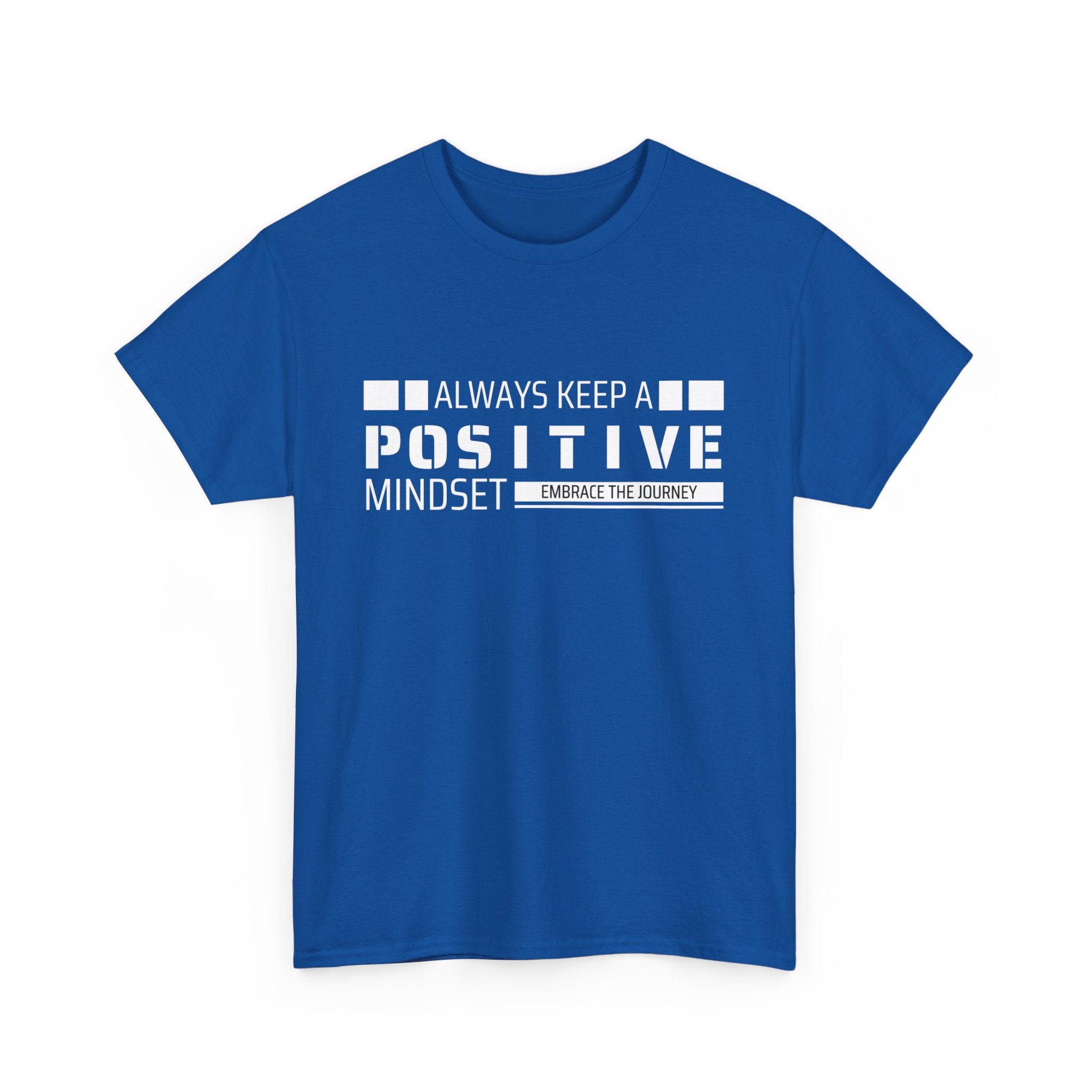 Positive Mindset Unisex Heavy Cotton Tee, Inspirational Shirt, Motivational T-Shirt, Gift for Friends, Casualwear