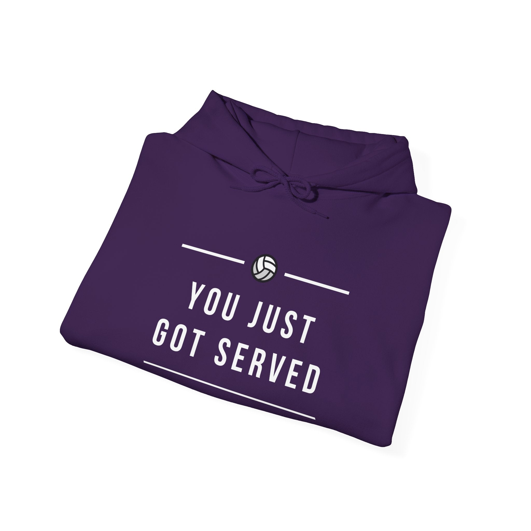 YOU JUST GOT SERVED Unisex Heavy Blend™ Hooded Sweatshirt, Funny Sports Sweatshirt