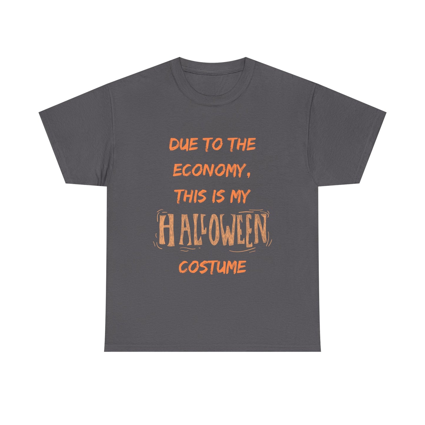 Funny Halloween Costume Tee, Unisex Heavy Cotton T-Shirt, Economy Costume Shirt, Spooky Vibes Fashion, October 31 Party Wear, Halloween