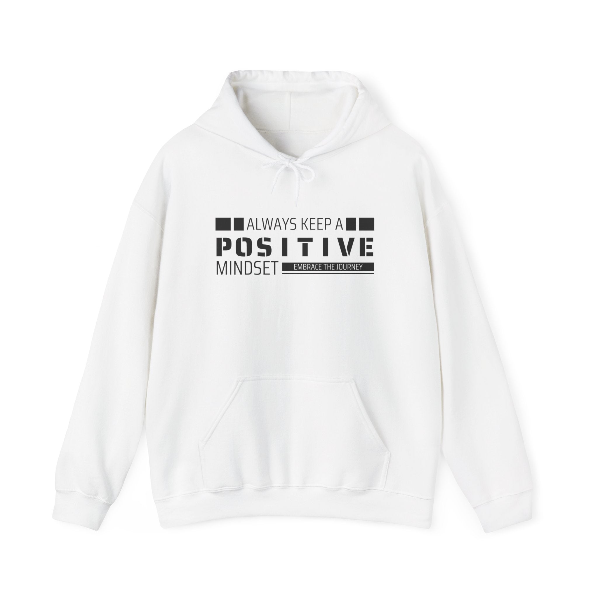Positive Mindset Unisex Hooded Sweatshirt, Motivational Hoodie, Gift for Friends, Casual Wear, Inspirational Apparel, Cozy Outfit