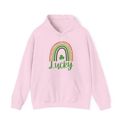 Lucky Rainbow Sweatshirt, Cozy St Patrick's Day Gift, Unisex Hoodie for Spring, Irish Pride Apparel, Comfortable Casual Wear