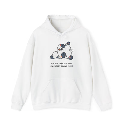 Cute Panda Hoodie - I'm Not Lazy, I'm Just on Energy Saving Mode, Cozy Gift for Animal Lovers, Funny Sweatshirt, Perfect for Relaxation,