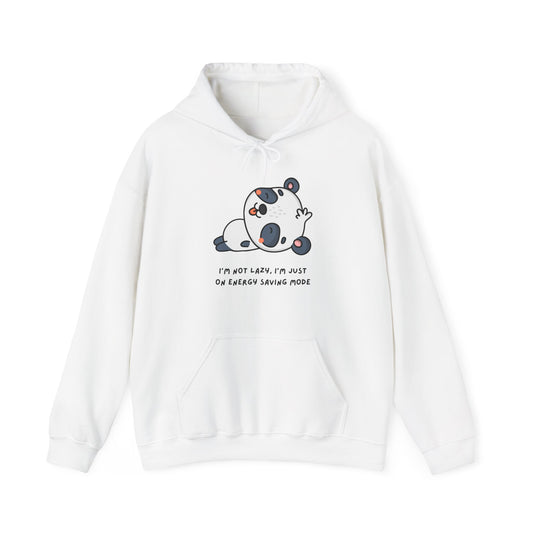 Cute Panda Hoodie - I'm Not Lazy, I'm Just on Energy Saving Mode, Cozy Gift for Animal Lovers, Funny Sweatshirt, Perfect for Relaxation,