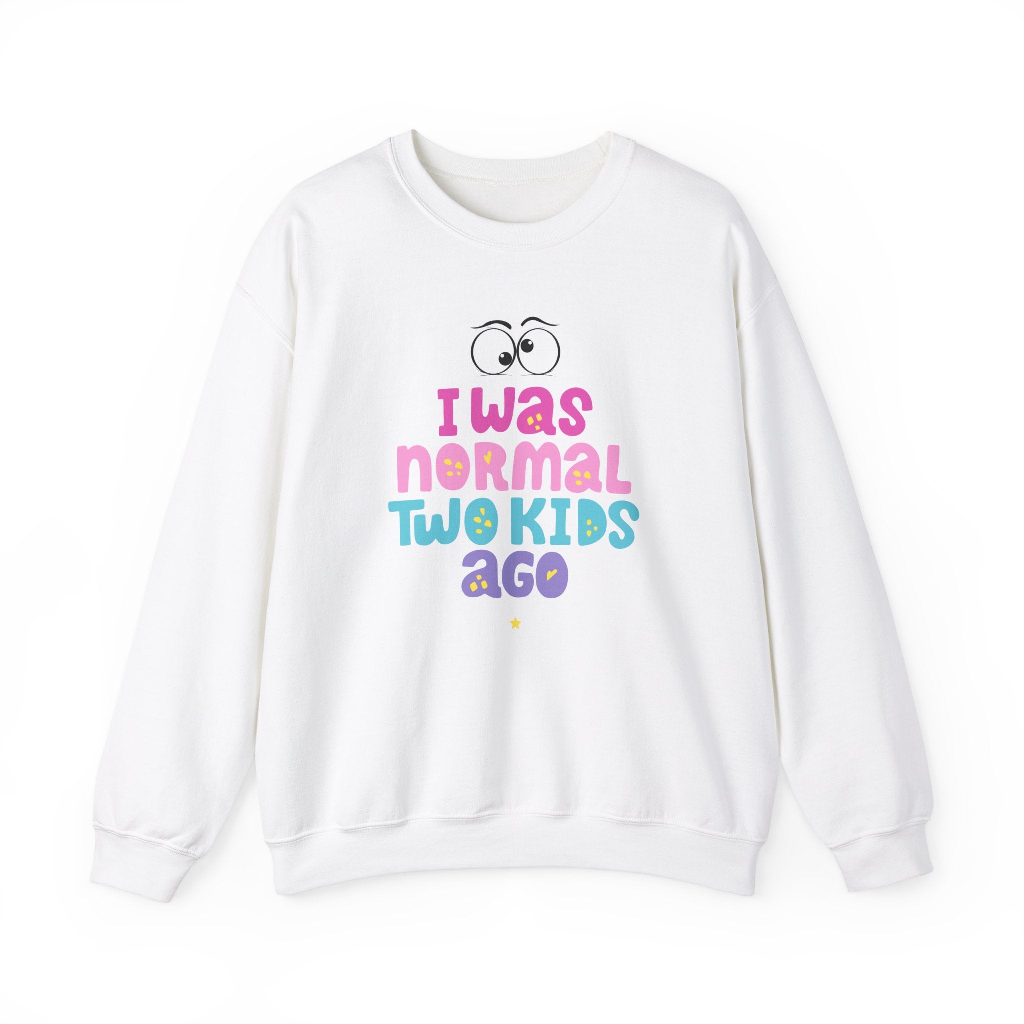 Funny 'I Was Normal Two Kids Ago' Unisex Sweatshirt, Perfect for Moms, Gift for Parents, Parenting Humor, Cozy Wear, Family Events