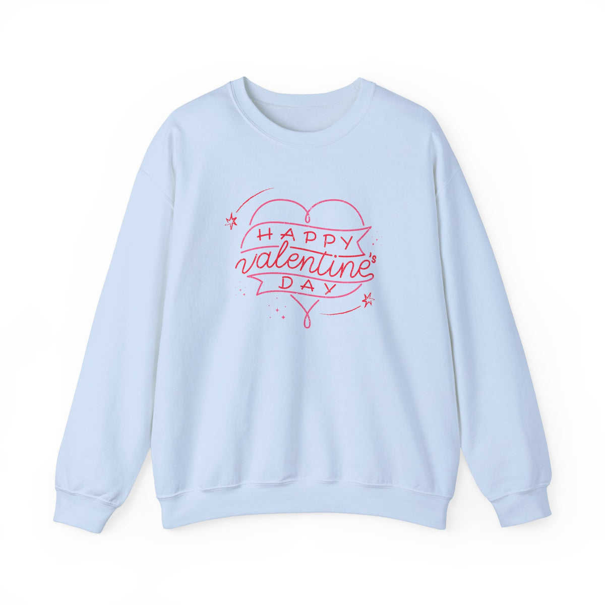 Happy Valentine's Day Sweatshirt, Cozy Valentine's Gift, Unisex Crewneck, Couple's Outfit, Cute Love Apparel, Winter Fashion