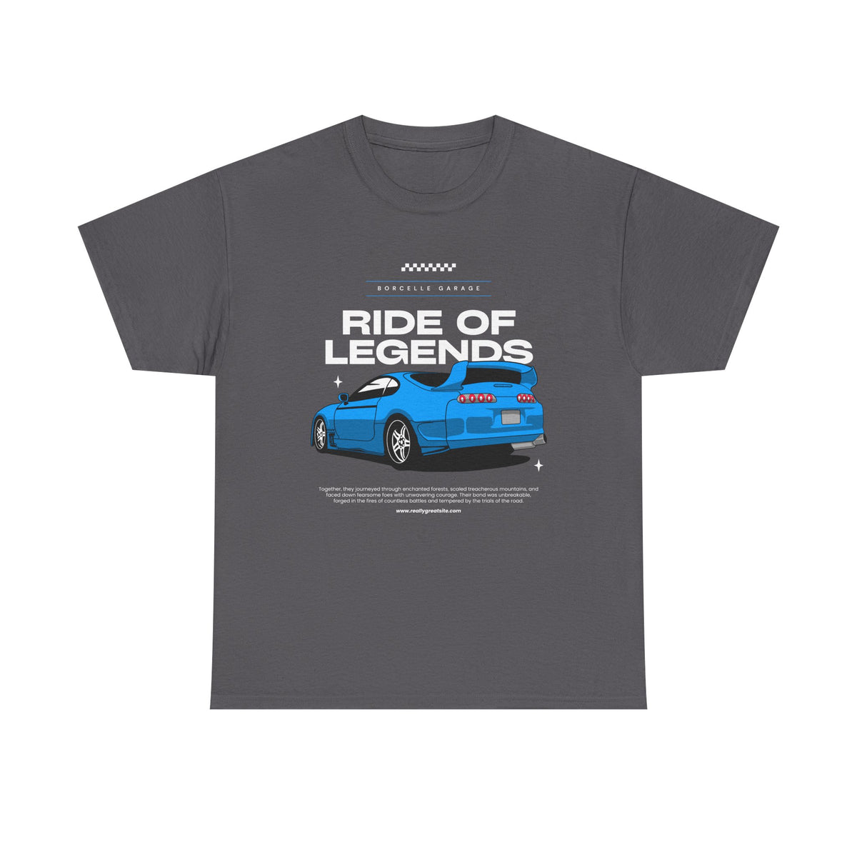 Ride of Legends Cotton Tee for Car Enthusiasts, Unisex T-Shirt, Vintage Car Fan Apparel