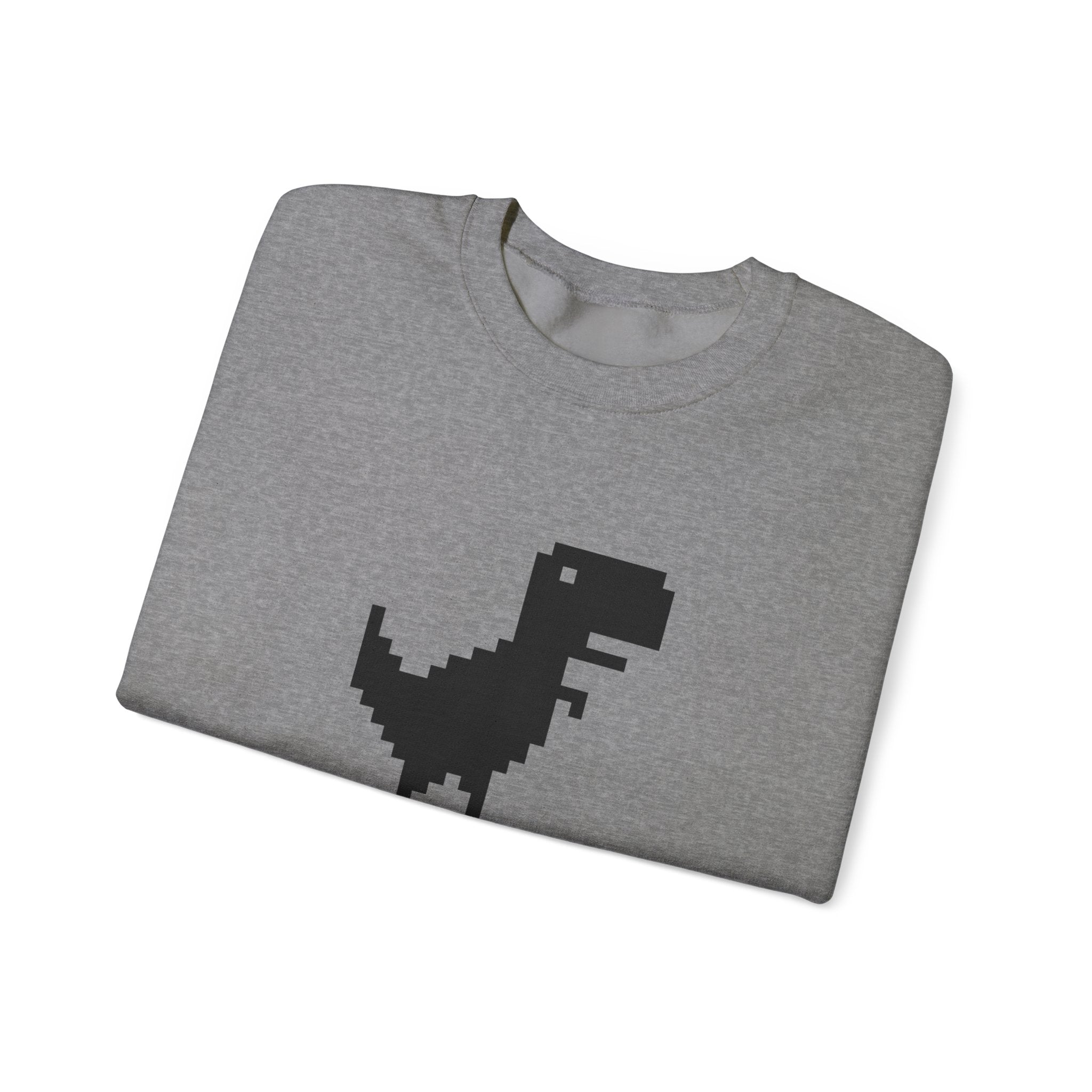 Funny Dinosaur No Connection Sweatshirt, Unisex Crewneck, Gamers Gift, Perfect for Tech Lovers and Online Students, Birthday Gift, Everyday