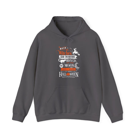 Halloween Witches Hoodie: Cozy Sweatshirt, Spooky Nightwear, Pumpkin Patch Outfit, Fall Celebration Gift, Witchy Style