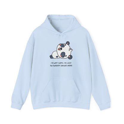 Cute Panda Hoodie - I'm Not Lazy, I'm Just on Energy Saving Mode, Cozy Gift for Animal Lovers, Funny Sweatshirt, Perfect for Relaxation,