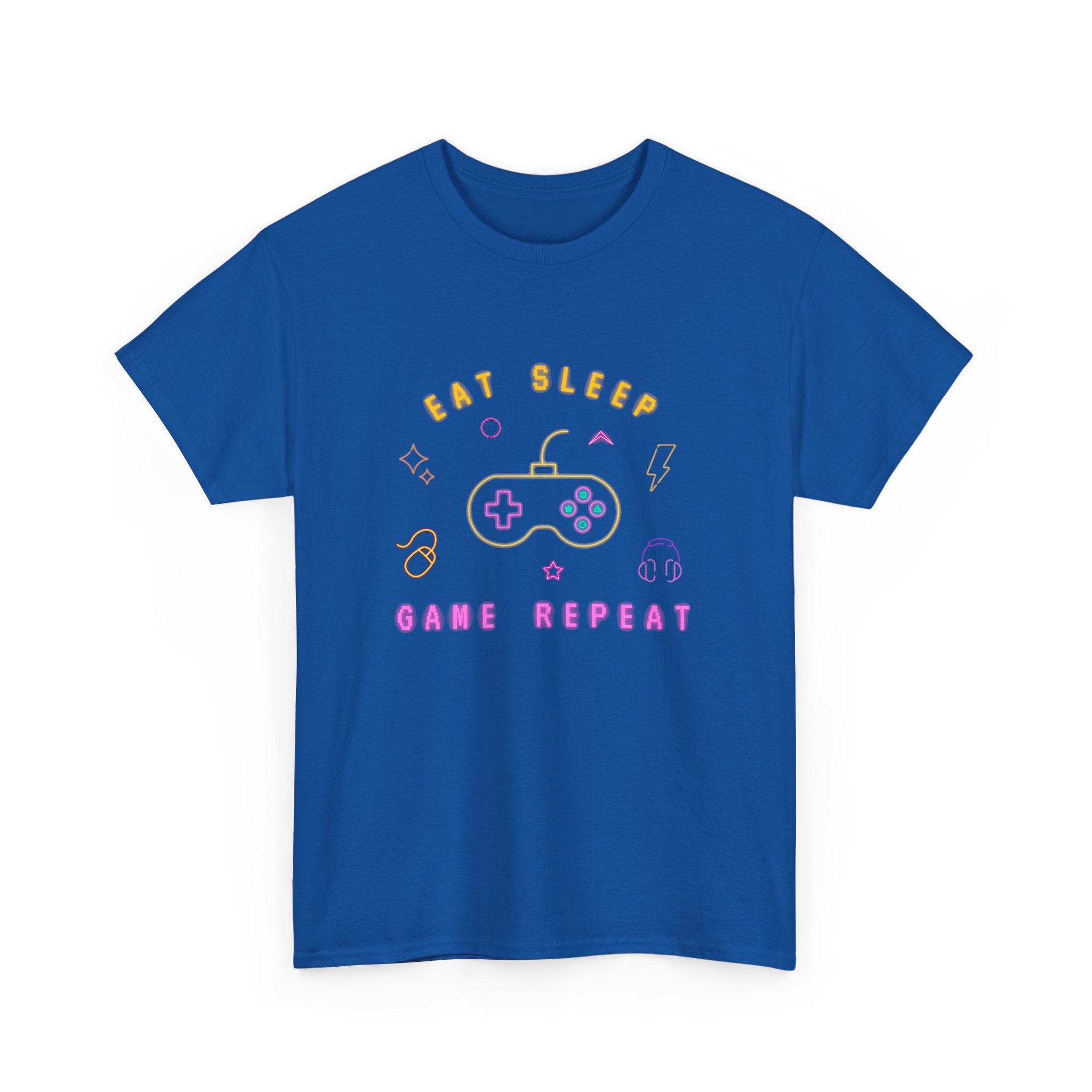 Gamer Vibes Unisex Tee - Eat Sleep Game Repeat, Video Game Shirt, Casual Wear, Gift for Gamers, Gaming Merchandise