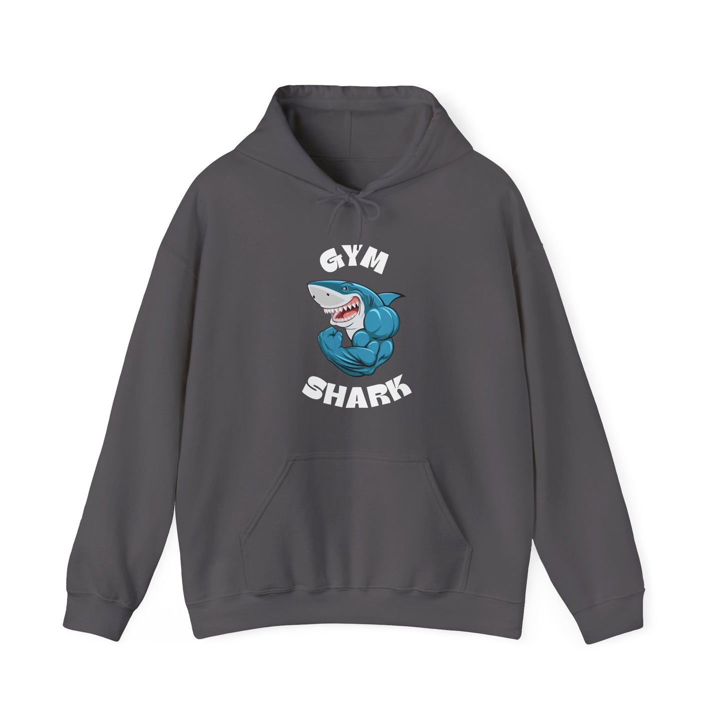 Gym Shark Hoodie, Funny Workout Sweatshirt, Unisex Heavy Blend Hoodie, Fitness Apparel, Shark Lover Gift, Trendy Athleisure