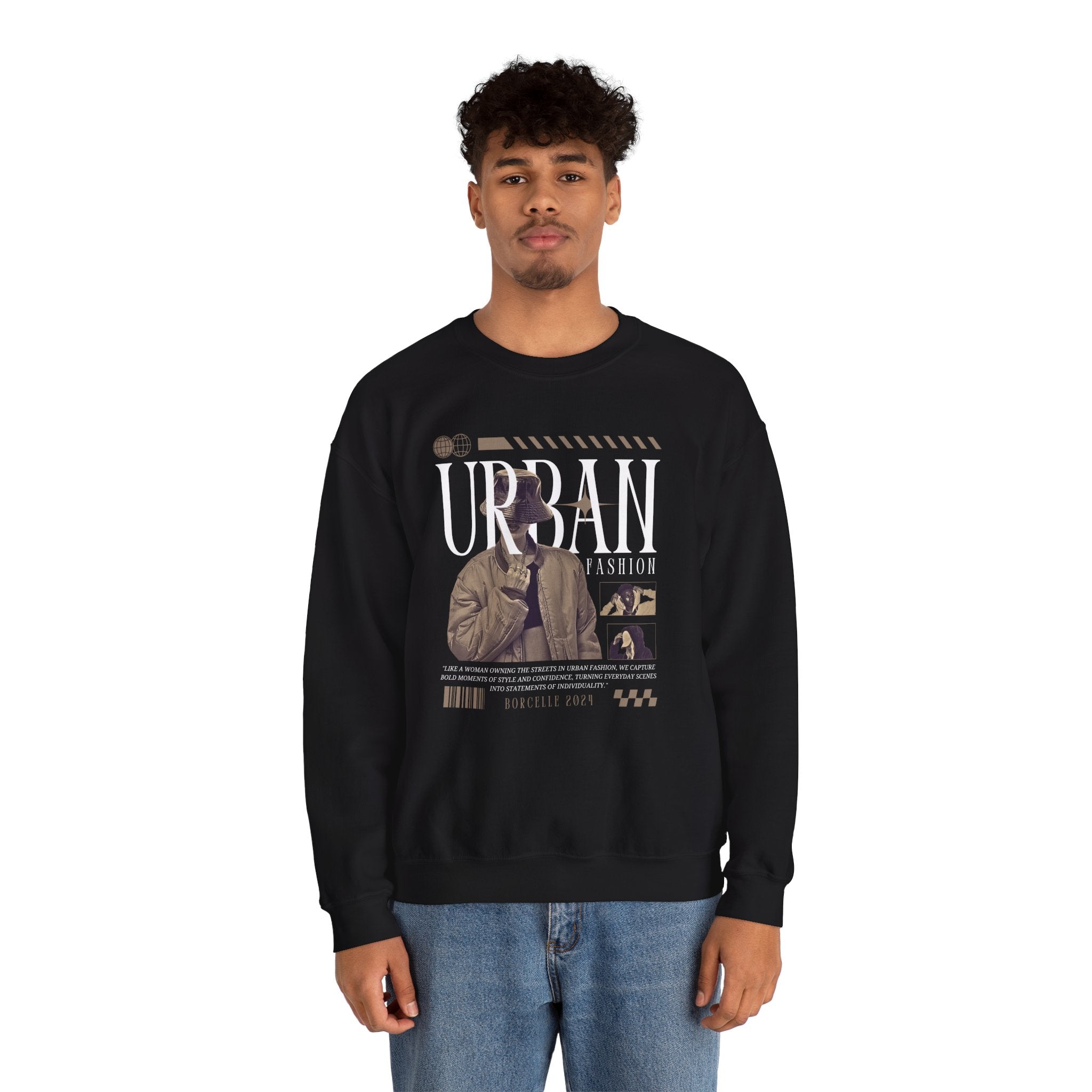 Crewneck Sweatshirt, Cozy Unisex Pullover, Streetwear Style