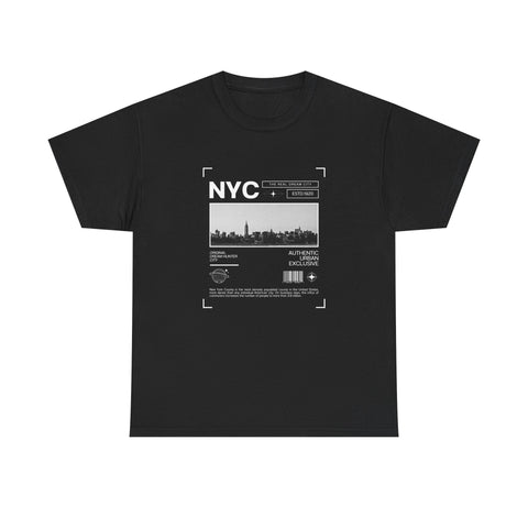 NYC Graphic Tee, Unisex Cotton T-Shirt for City Lovers, Travel Souvenir, Casual Wear, Streetwear Style Fashion
