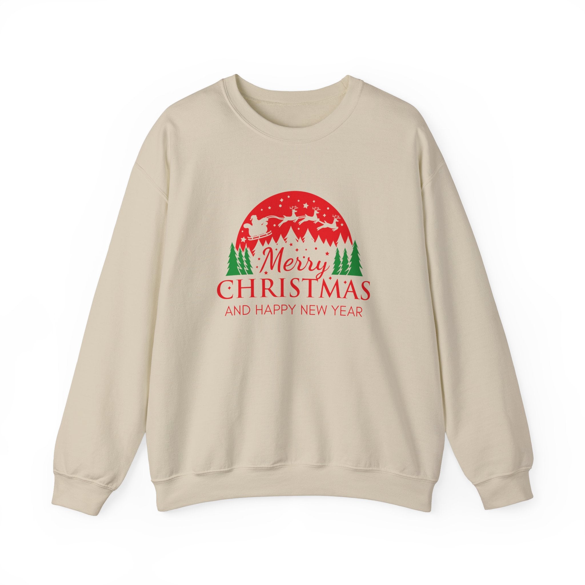 Merry Christmas Crewneck Sweatshirt, Cozy Holiday Sweatshirt, Winter Gift, Unisex Sweater, Christmas Celebration Apparel