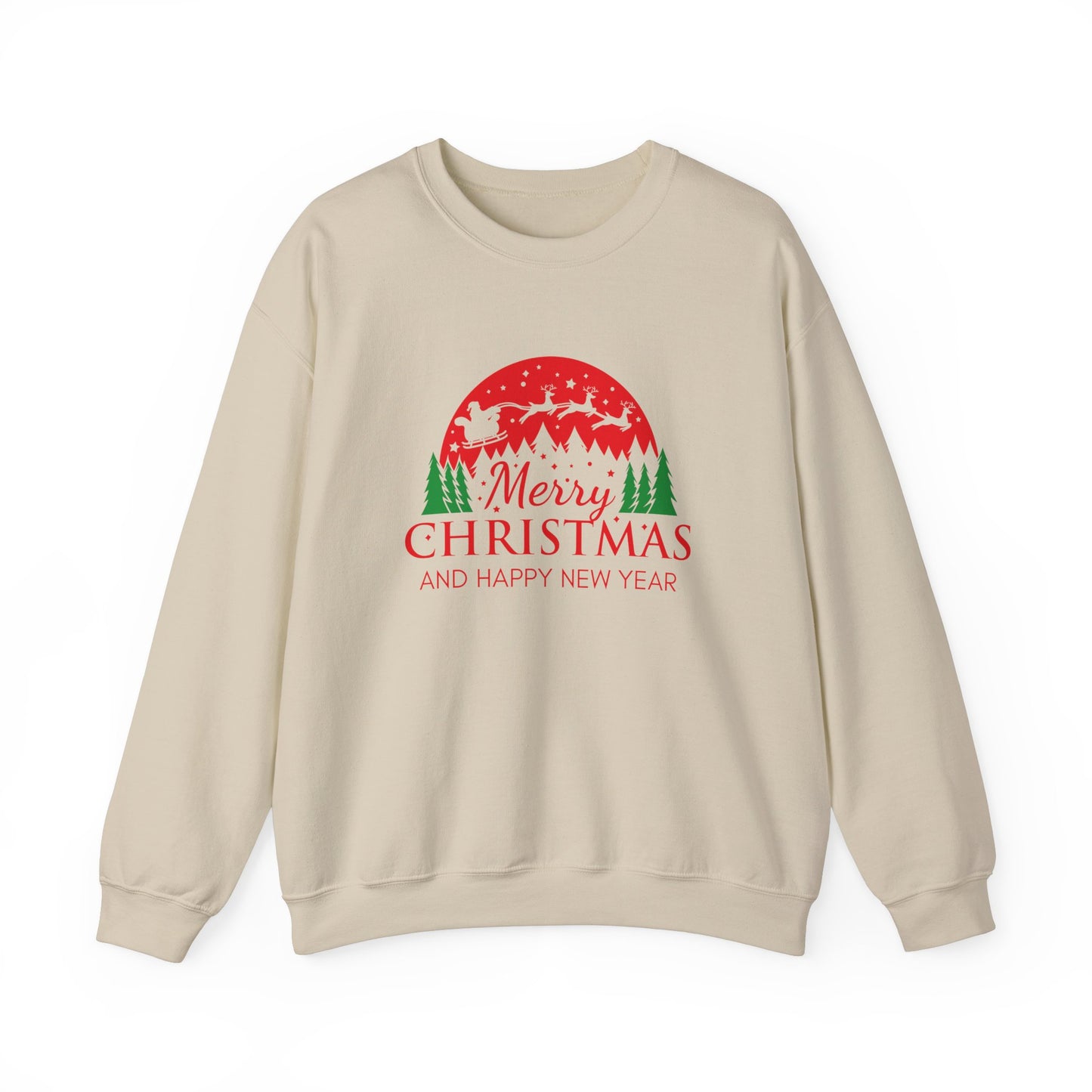 Merry Christmas Crewneck Sweatshirt, Cozy Holiday Sweatshirt, Winter Gift, Unisex Sweater, Christmas Celebration Apparel