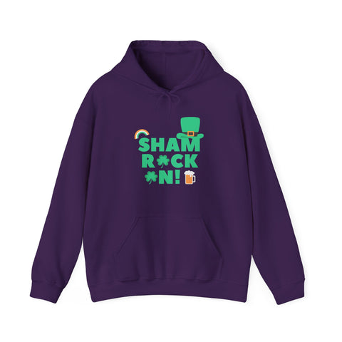 Shamrock Celebrations Hoodie, Unisex St. Patrick's Day Sweatshirt, Cozy Green Clover Apparel, Perfect Gift for Leprechaun Lovers, Spring
