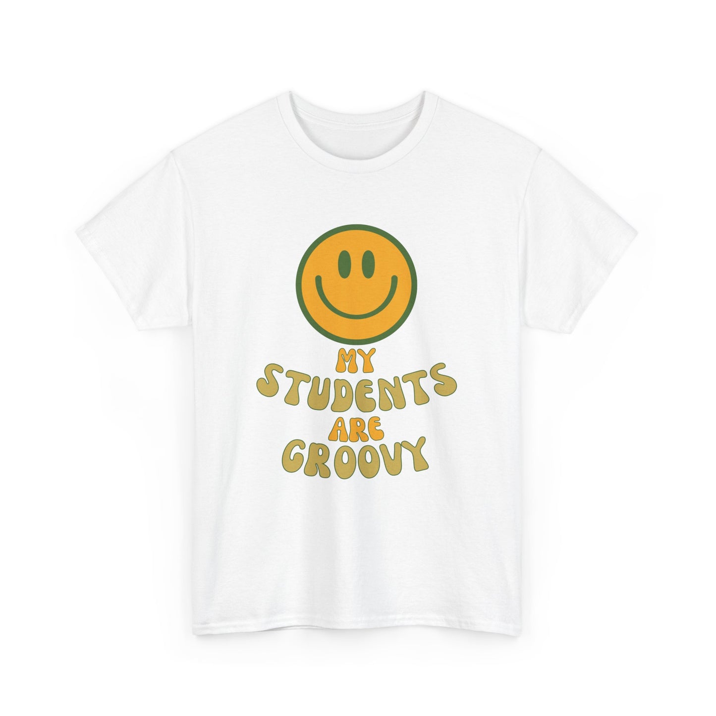 Groovy Teacher Tee, Fun Classroom Shirt, Gifts for Educators, Back to School Apparel, Positive Vibe T-Shirt