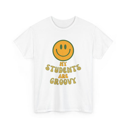 Groovy Teacher Tee, Fun Classroom Shirt, Gifts for Educators, Back to School Apparel, Positive Vibe T-Shirt