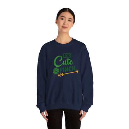 Cute St Patrick's Day Sweatshirt, Unisex Heavy Blend Crewneck, Perfect for Celebrations, Cozy Gift for Friends, Funny Irish Apparel