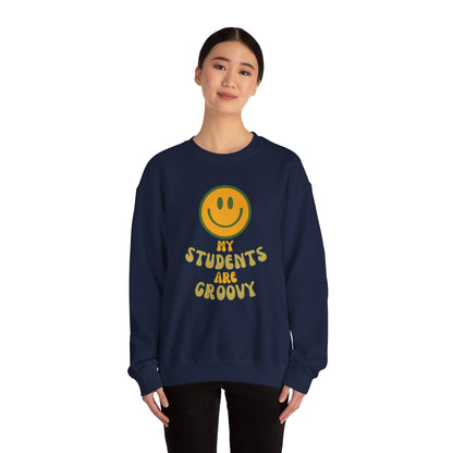 Groovy Student Sweatshirt for Teachers, Unisex Crewneck, Gift for Educators, Classroom Apparel, Funny Teacher Sweatshirt