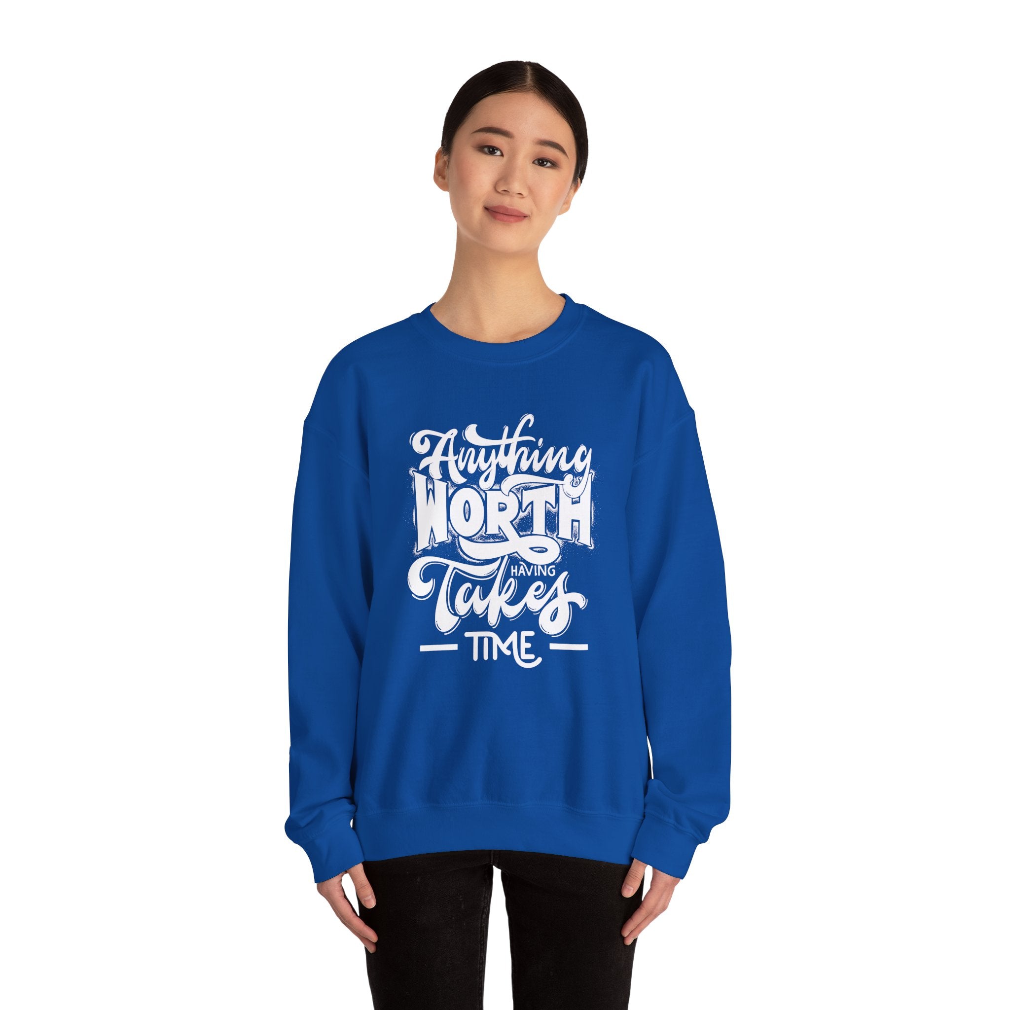 Inspirational Quote Sweatshirt - Cozy Motivational Apparel, Gift for Friends, Chill Days, Heavy Blend Crewneck