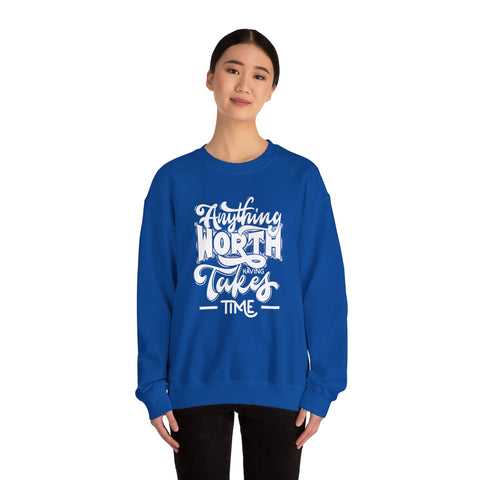 Inspirational Quote Sweatshirt - Cozy Motivational Apparel, Gift for Friends, Chill Days, Heavy Blend Crewneck