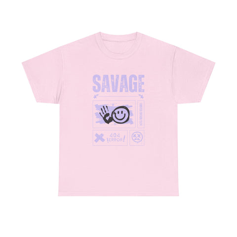 Savage Smile Tee - Casual Streetwear Unisex Heavy Cotton T-shirt