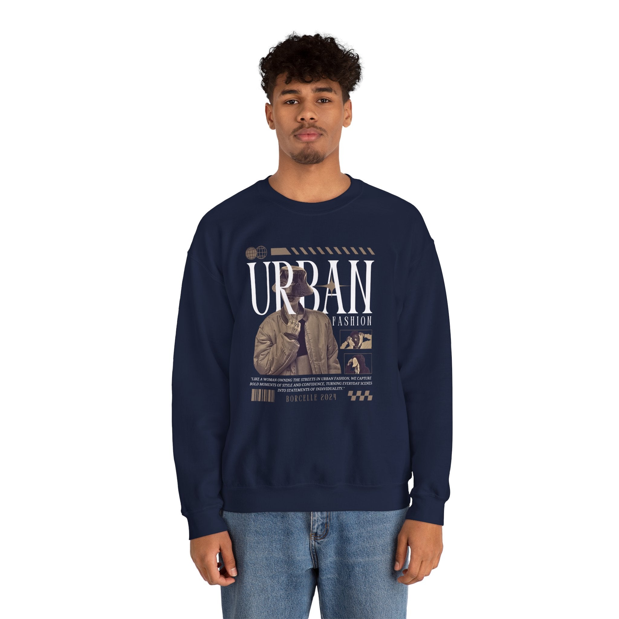 Crewneck Sweatshirt, Cozy Unisex Pullover, Streetwear Style