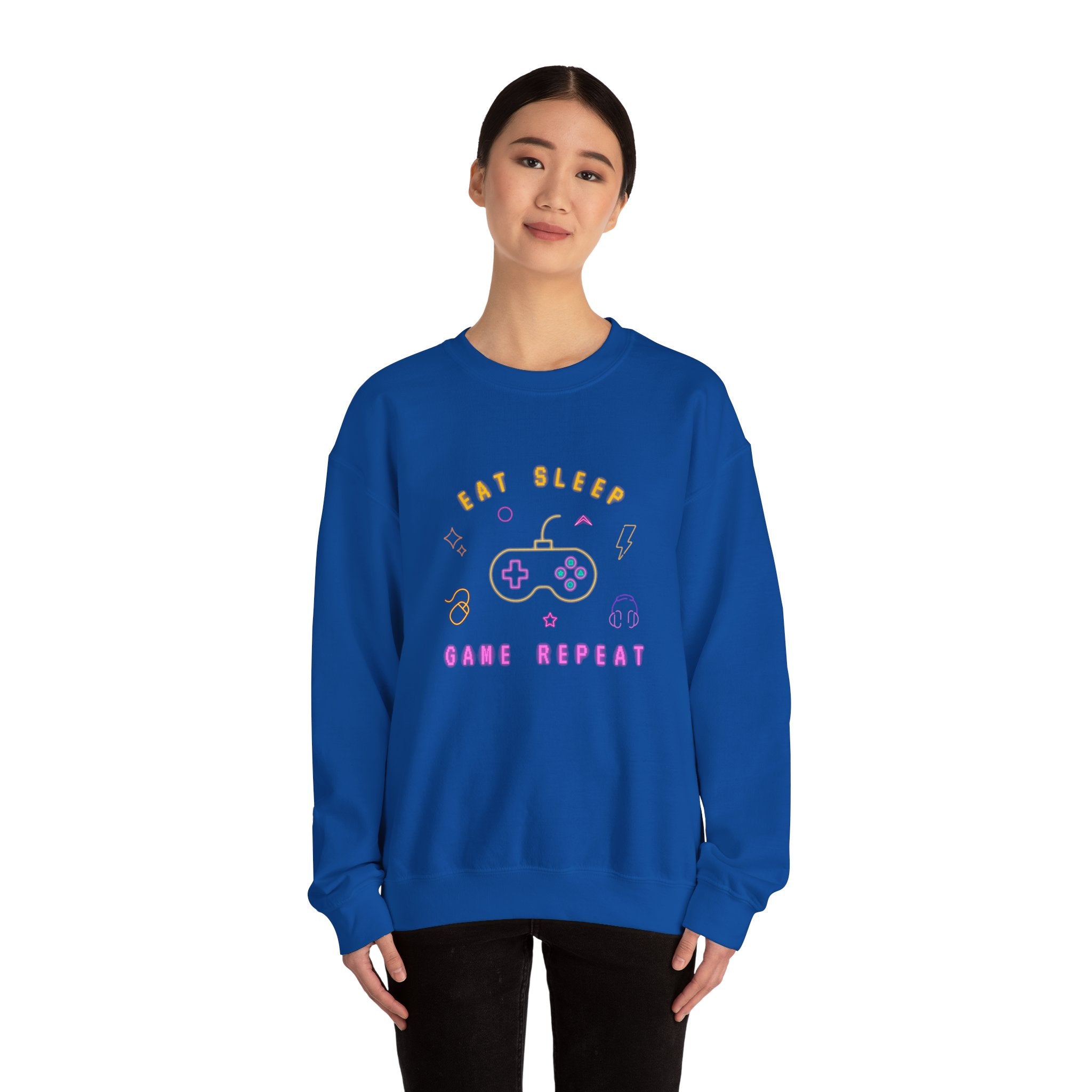 Gamer Crewneck Sweatshirt, Unisex Sweatshirt, Gaming Apparel, Casual Wear, Gifts for Gamers, Game Night Fashion