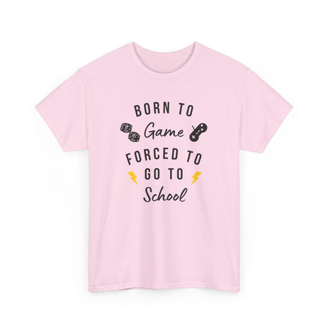 Born to Game Unisex Tee, Gamer T-Shirt, Fun School Shirt, Casual Cotton Tee