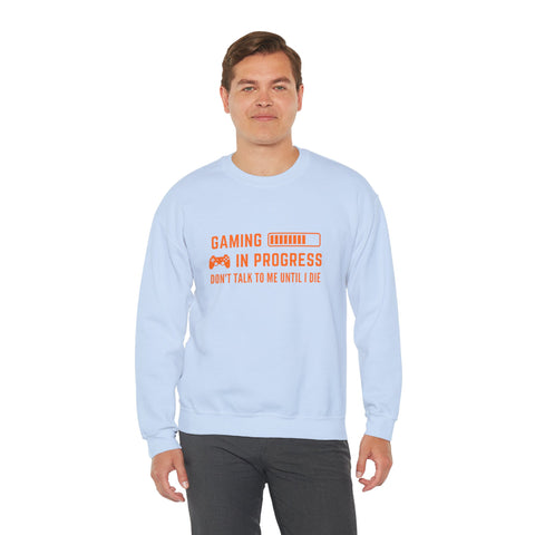 Gaming In Progress Sweatshirt - Unisex Heavy Blend™ Crewneck for Gamers