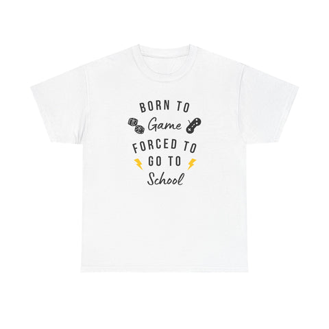 Born to Game Unisex Tee, Gamer T-Shirt, Fun School Shirt, Casual Cotton Tee