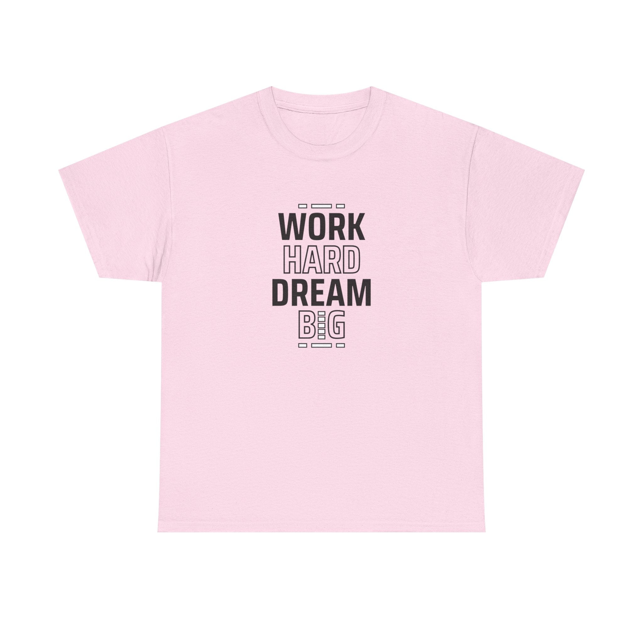 Motivational Unisex Heavy Cotton Tee - Perfect for Dreamers, Visionaries, Entrepreneurs, Inspirational Gift, Casual Wear, Work Hard Dream,