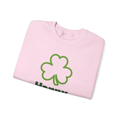 St Patrick's Day Sweatshirt, Cozy Crewneck for Celebrations, Unisex Holiday Apparel, Green Shamrock Design, Festive Clothing, Saint Paddy's