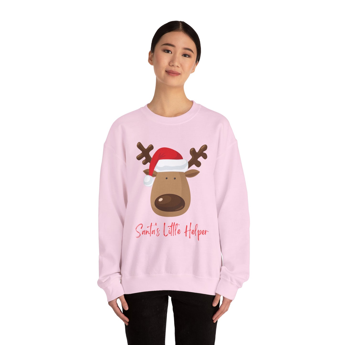 Santa's Little Helper Sweatshirt | Cozy Holiday Apparel, Christmas Gift, Unisex Crewneck, Winter Fashion, Casual Wear