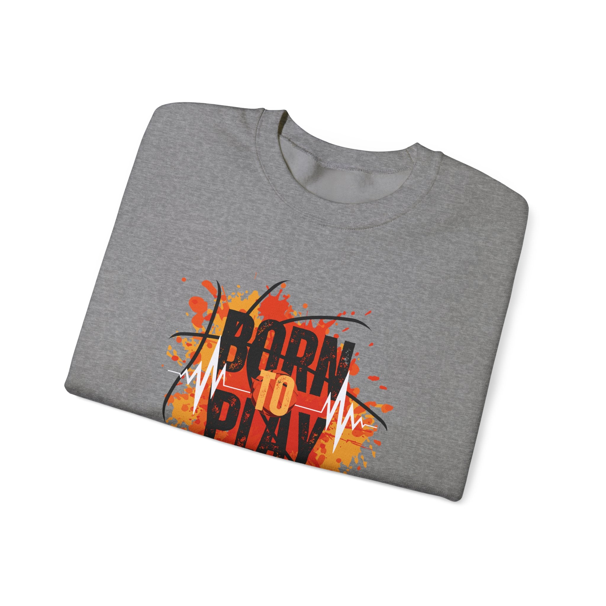 Motivational Crewneck Sweatshirt - Born to Plan, Cozy Sports Sweatshirt, Unisex Gift, Creative Apparel, Casual Wear, Fall Fashion