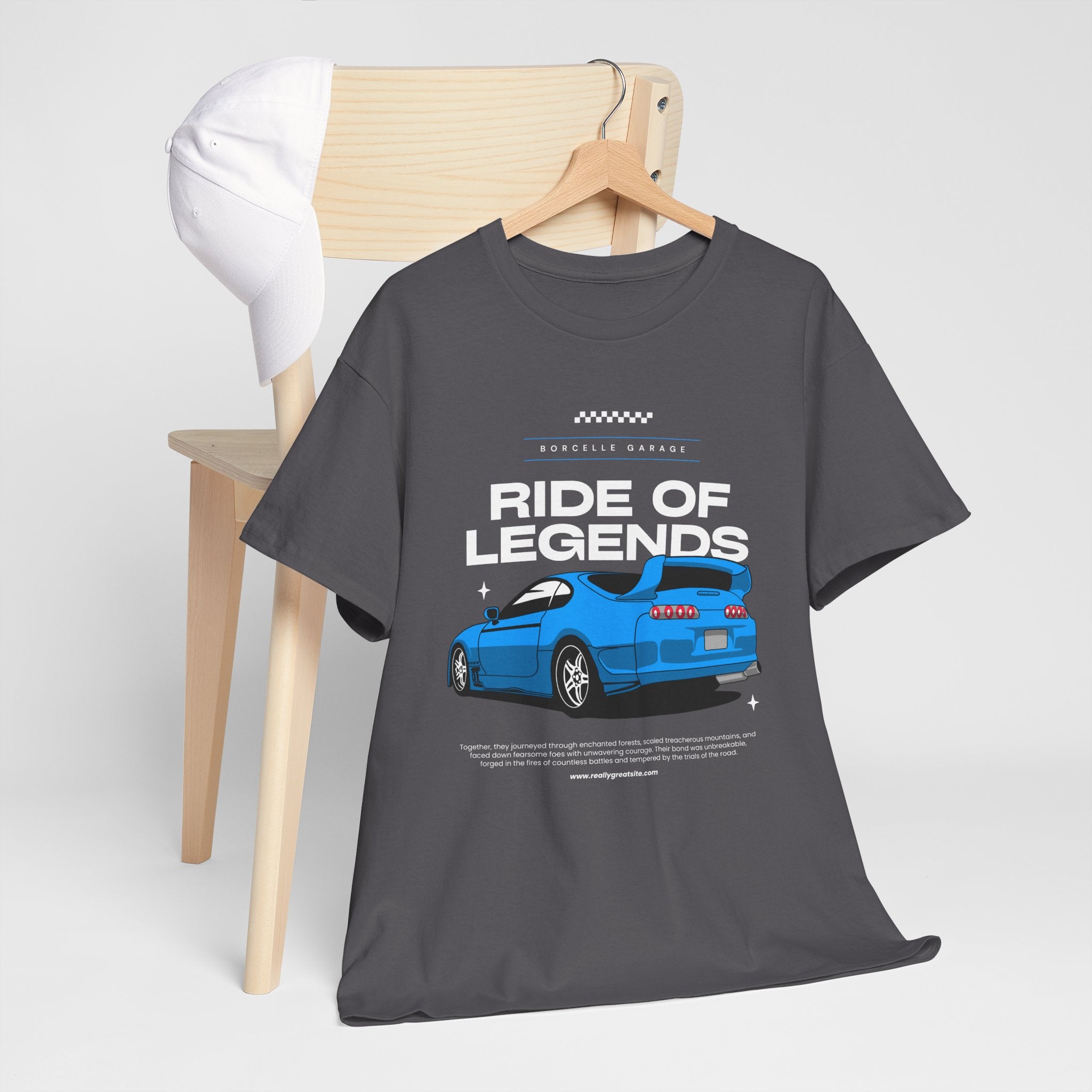 Ride of Legends Cotton Tee for Car Enthusiasts, Unisex T-Shirt, Vintage Car Fan Apparel