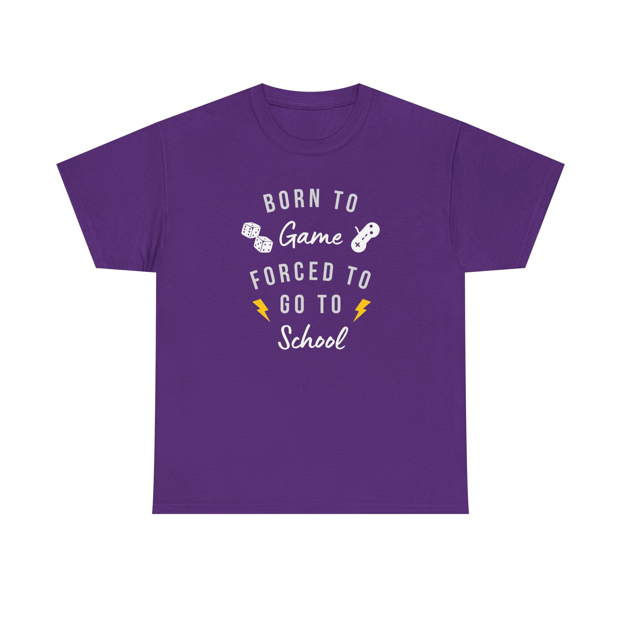 Born to Game Unisex Tee, Gamer T-Shirt, Fun School Shirt, Casual Cotton Tee