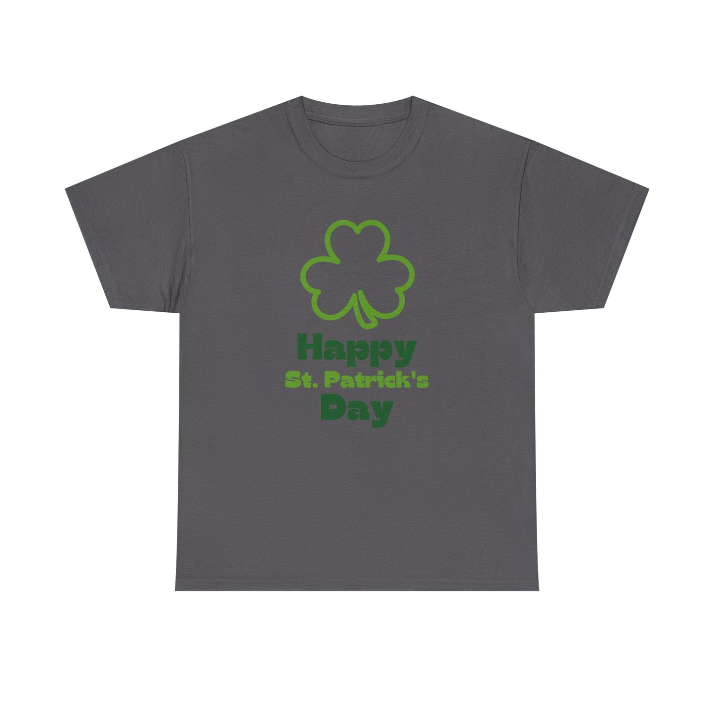 St Patrick's Day Unisex Tee, Green Clover Design, Fun Party Outfit, Gift Idea. Casual Wear Shirt