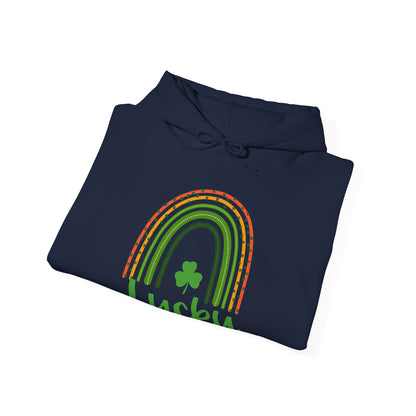 Lucky Rainbow Sweatshirt, Cozy St Patrick's Day Gift, Unisex Hoodie for Spring, Irish Pride Apparel, Comfortable Casual Wear