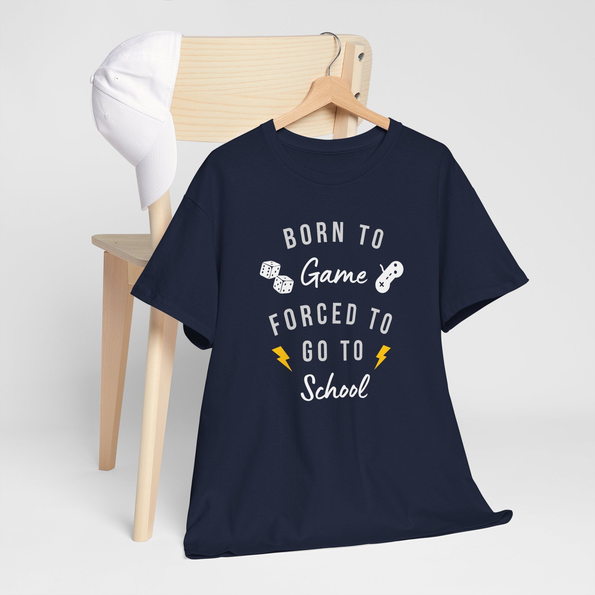 Born to Game Unisex Tee, Gamer T-Shirt, Fun School Shirt, Casual Cotton Tee