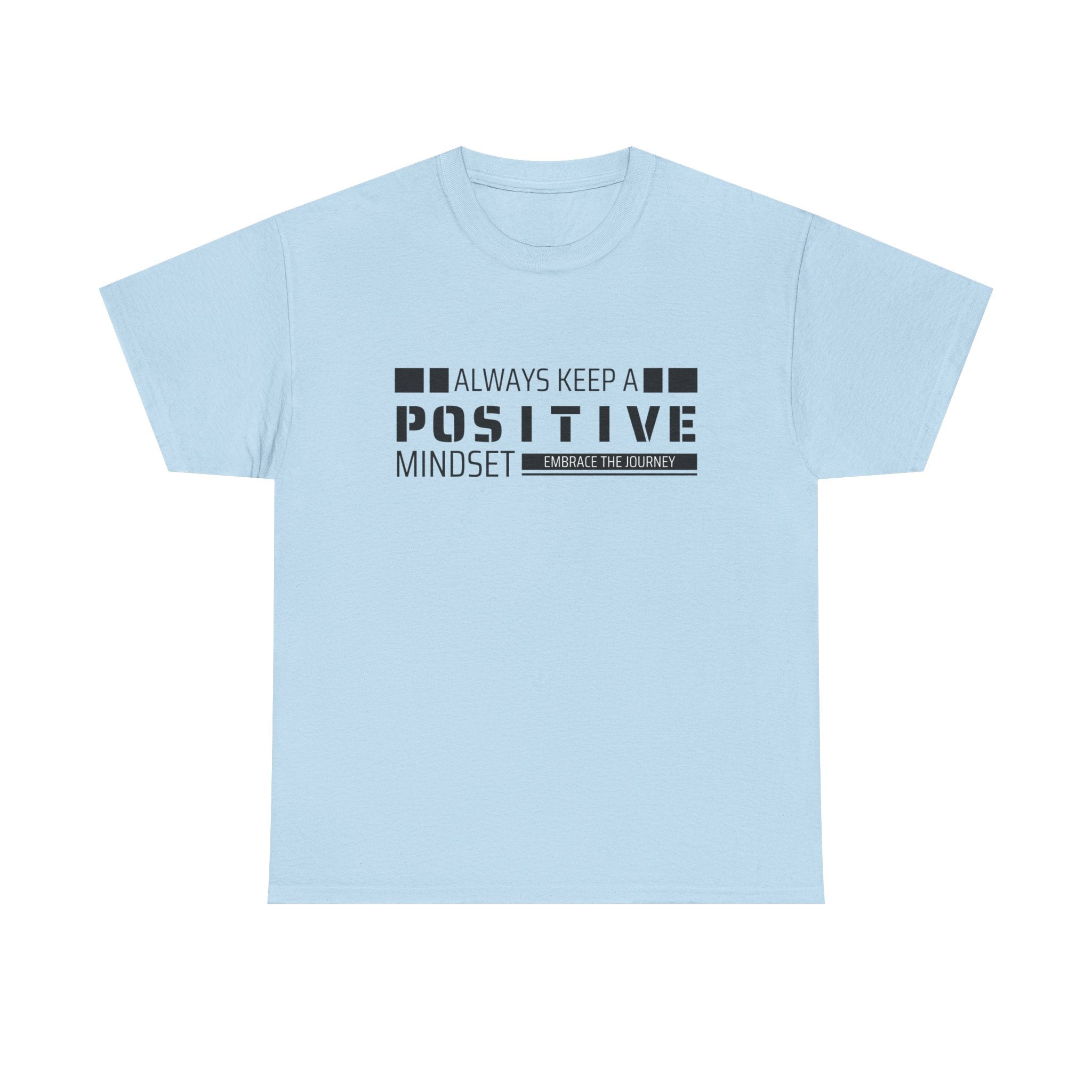 Positive Mindset Unisex Heavy Cotton Tee, Inspirational Shirt, Motivational T-Shirt, Gift for Friends, Casualwear