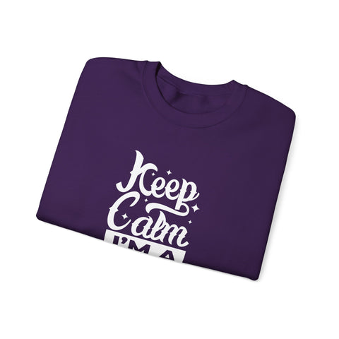 Teacher Appreciation Sweatshirt, Cozy Education Gift, Keep Calm I'm a Teacher, School Spirit Clothing, Unisex Crewneck Sweater, Casual Wear