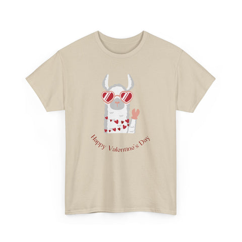 Valentine's Day Bull Unisex Tee, Cute Heart Glasses Love Shirt, Fun Couples Gift, Holiday Apparel, Valentine Tee, Bull Graphic Shirt, Heart