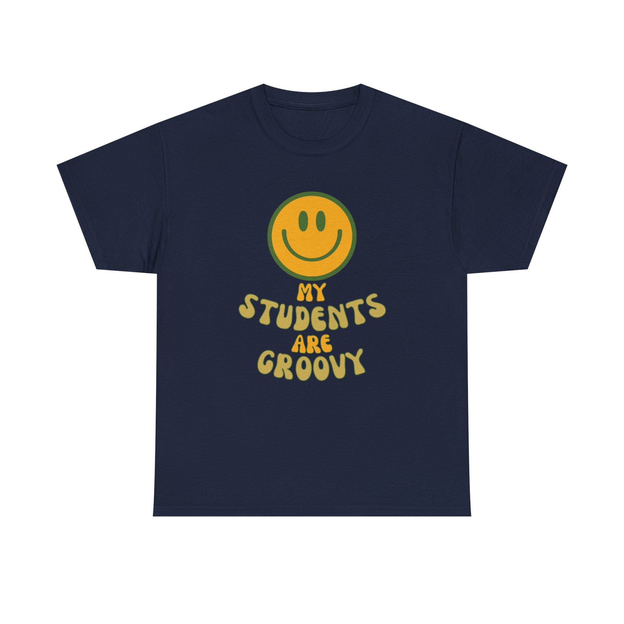 Groovy Teacher Tee, Fun Classroom Shirt, Gifts for Educators, Back to School Apparel, Positive Vibe T-Shirt