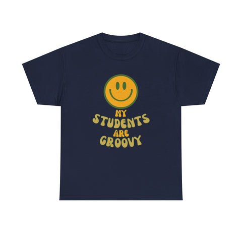 Groovy Teacher Tee, Fun Classroom Shirt, Gifts for Educators, Back to School Apparel, Positive Vibe T-Shirt